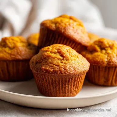 Muffins &agrave; la Citrouille Moelleux Fiche recette