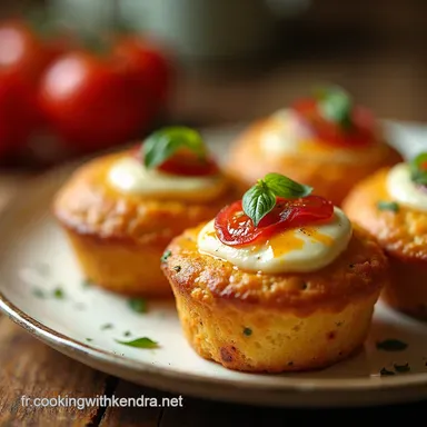 Muffins la tomate mozzarella Ma recette soleil facile Fiche recette