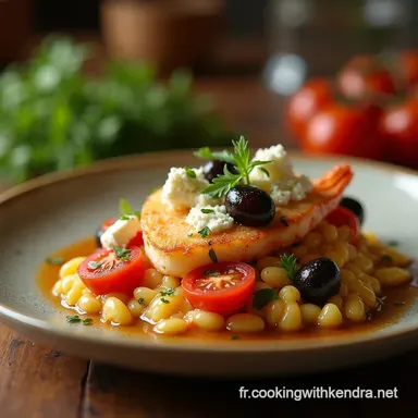 Nouilles de Riz Grecques aux Tomates Feta et Olives Repas d&Eacute;t&eacute; Facile Fiche recette