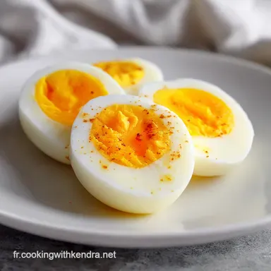 Oeuf dur : cuisson parfaite en 11 minutes