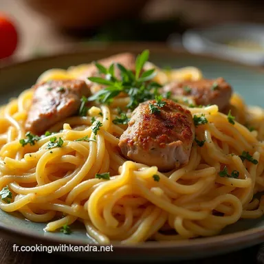 One Pot Orzo P&acirc;tes au Poulet Cr&eacute;m&eacute; Pr&ecirc;t en 30 Min Fiche recette