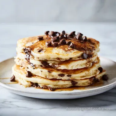 Recette de Pancakes aux P&eacute;pites: 30 Min Fiche recette