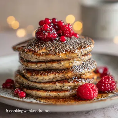 D&eacute;licieux pancakes aux graines de chia in 15 Minutes Fiche recette