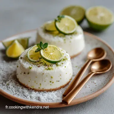 Lait de coco : Panna Cotta Cr&eacute;meuse au Citron Vert et Exotisme