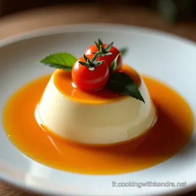 Panna Cotta Sal&eacute;e Tomate Provence dans votre Verrine Fiche recette