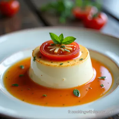Panna Cotta Sal&eacute;e Tomate Provence dans votre Verrine
