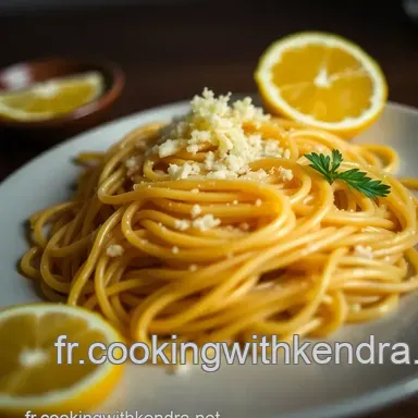 Pasta au Citron - Une Recette Italienne L&eacute;g&egrave;re et Savoureuse Fiche recette
