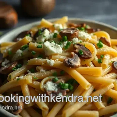P&acirc;tes Boursin Cr&eacute;meuses aux &Eacute;pinards et Champignons - Recette Facile