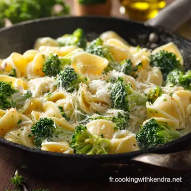 P&acirc;tes au brocoli et sauce au parmesan lastuce cr&eacute;meuse sans cr&egrave;me Fiche recette