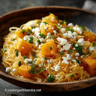 P&acirc;tes &agrave; la sauce citrouille et feta Recette cr&eacute;meuse et r&eacute;confortante dautomne Fiche recette