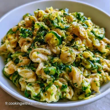 P&acirc;tes L&eacute;g&egrave;res Au Citron et Courgettes Fiche recette