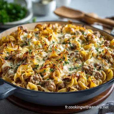 P&acirc;tes OnePot &agrave; la Viande Hach&eacute;e La recette cr&eacute;meuse pr&ecirc;te en 30 min
