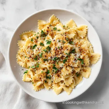 P&acirc;tes Papillon &agrave; la Viande Hach&eacute;e et Sauce Cr&eacute;meuse en 20 Minutes Fiche recette