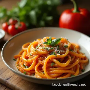 Recette P&acirc;tes au Paprika Fum&eacute; Facile D&icirc;ner Confortable en 30 Min Fiche recette