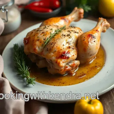 Pilon de Poulet Marin&eacute; aux &Eacute;pices de Provence : Recette Facile et Savoureuse Fiche recette