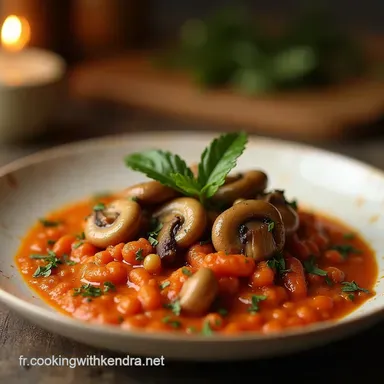 Pilzgulasch V&eacute;g&eacute;tal Goulash aux Champignons Authentique et R&eacute;confortant Fiche recette