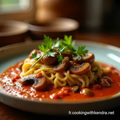 Pilzgulasch Forestier Rago&ucirc;t V&eacute;g&eacute;tarien au Paprika Fum&eacute; Fiche recette