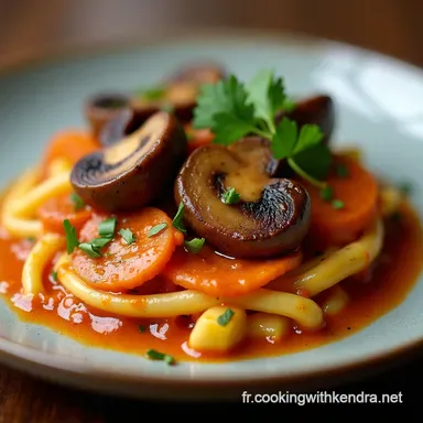 Pilzgulasch Forestier Rago&ucirc;t V&eacute;g&eacute;tarien au Paprika Fum&eacute;