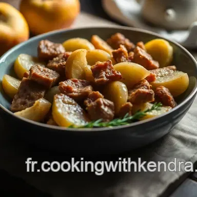 Recette Pintade R&ocirc;tie aux Pommes et Calvados - Un D&eacute;lice Familial Fiche recette