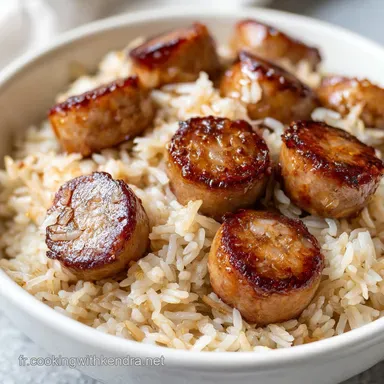 Po&ecirc;l&eacute;e Saucisses Riz en 35 Minutes Fiche recette