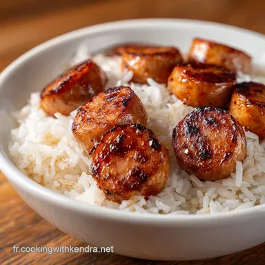 Po&ecirc;l&eacute;e Saucisses Riz en 35 Minutes