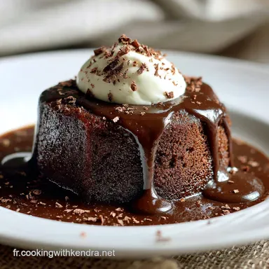 Pouding au chocolat cr&eacute;meux Velours noir texture de cr&egrave;me de luxe Fiche recette
