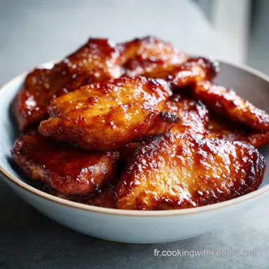 Poulet Caram&eacute;lis&eacute; Ail Miel pour 4 Pers Fiche recette