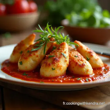 Aiguillettes de Poulet &agrave; la Sauce Cr&eacute;m&eacute;e au Chorizo Ultra Facile Fiche recette