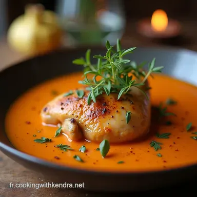 Poulet &agrave; la Cr&egrave;me de Paprika Fum&eacute; Recette R&eacute;confortante Facile Fiche recette