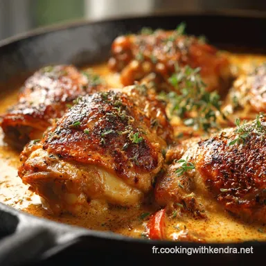 Poulet &agrave; la cr&egrave;me de paprika : Recette facile et r&eacute;confortante