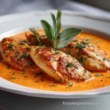 Blancs de Poulet &agrave; la Cr&egrave;me de Tomate Ready in 30 Min Fiche recette