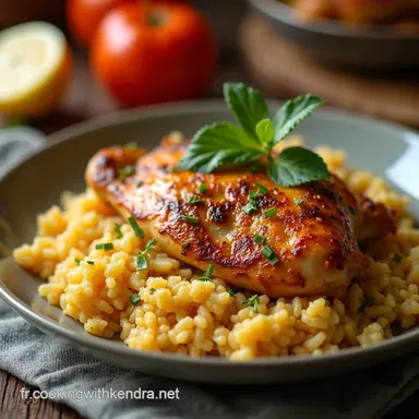 Poulet Cr&eacute;meux et Riz Le Plat R&eacute;confortant Inratable Fiche recette
