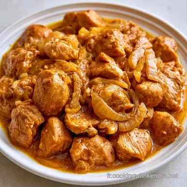 Poulet Curry Oignons en 30 Minutes Fiche recette