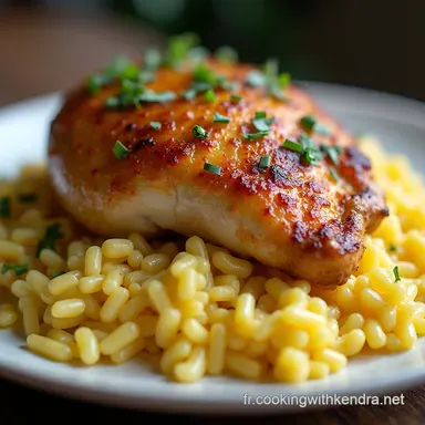 Poulet au Miel et &agrave; la Moutarde avec Riz Recette Facile et R&eacute;confortante