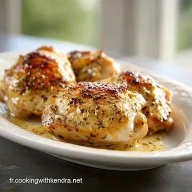 Poulet &agrave; la Moutarde au Four pour 4 Portions Fiche recette