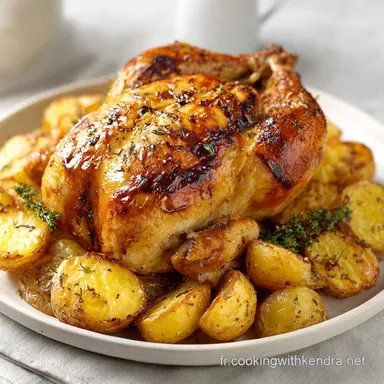 Poulet R&ocirc;ti Familial pour 4 Personnes