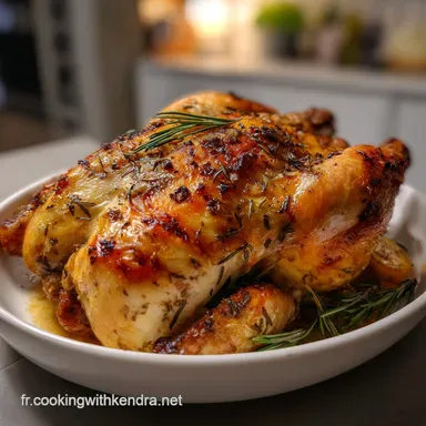 Recette Minceur Poulet R&ocirc;ti Facile D&icirc;ner Sain Prot : Juteux et Rapide Fiche recette