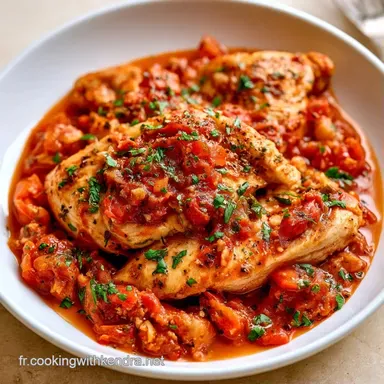 Poulet Sauce Tomate en 30 Minutes Fiche recette