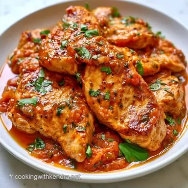 Poulet Tomates Basilic pour 4 Personnes