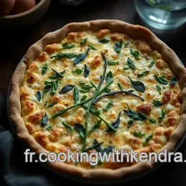 Quiche &eacute;pinards et ch&egrave;vre : ma recette simple et savoureuse maison Fiche recette