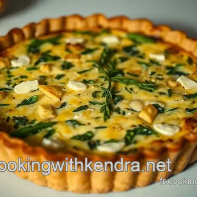 Quiche &eacute;pinards et ch&egrave;vre : ma recette simple et savoureuse maison
