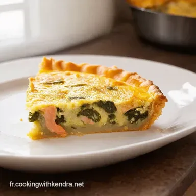 Quiche aux &Eacute;pinards et Saumon La Recette Facile qui &Eacute;pate Fiche recette