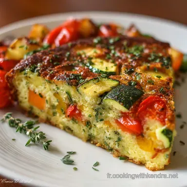 Quiche aux l&eacute;gumes sans cro&ucirc;te Recette facile et flan l&eacute;ger Fiche recette