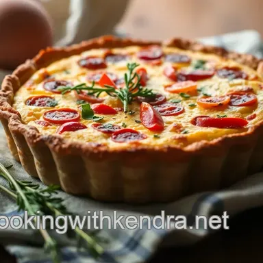 D&eacute;licieuse Quiche Ratatouille : Un Go&ucirc;t de Provence &agrave; Partager Fiche recette