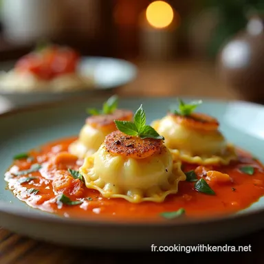 Raviolis de Homard Maison Sauce Mon Secret Breton Fiche recette