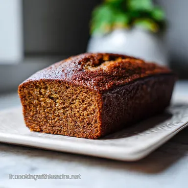 Recette Cake &agrave; la Banane Moelleux pour 10 Portions Fiche recette