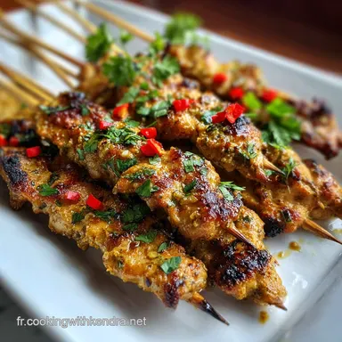 Recette Healthy Food Motivation de 2023: Poulet Sat&eacute; Exotique Fiche recette