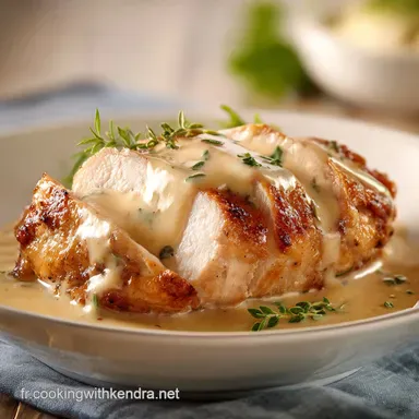 Recette Poulet en Sauce : Fondant avec Champignons (4 Portions) Fiche recette