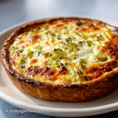 Recette Quiche Aux Poireaux pour 6 Portions Fiche recette