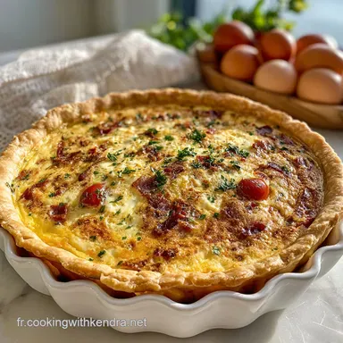 Recette Quiche Lorraine Authentique pour 6 Fiche recette